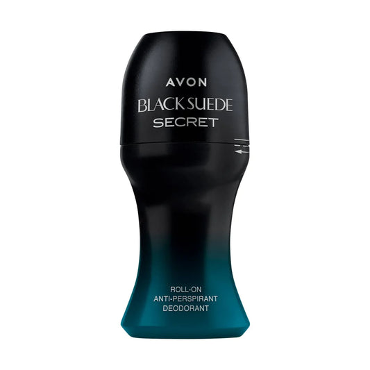 avon black suede secret roll on